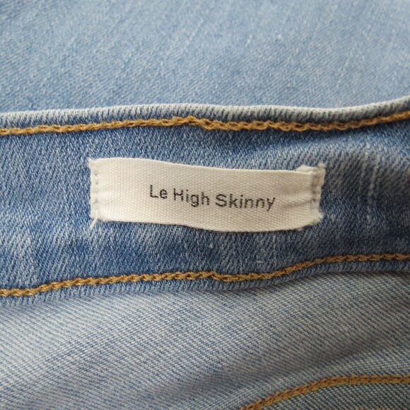 FRAME DENIM Women's Light Wash Le High Skinny Ankle Jeans Raw Hem 26 - Picture 9 of 11